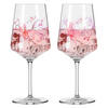 GLÄSERSET Sommersonett 2-teilig  - Pink/Transparent, Trend, Glas (9,3/22,5cm) - Ritzenhoff