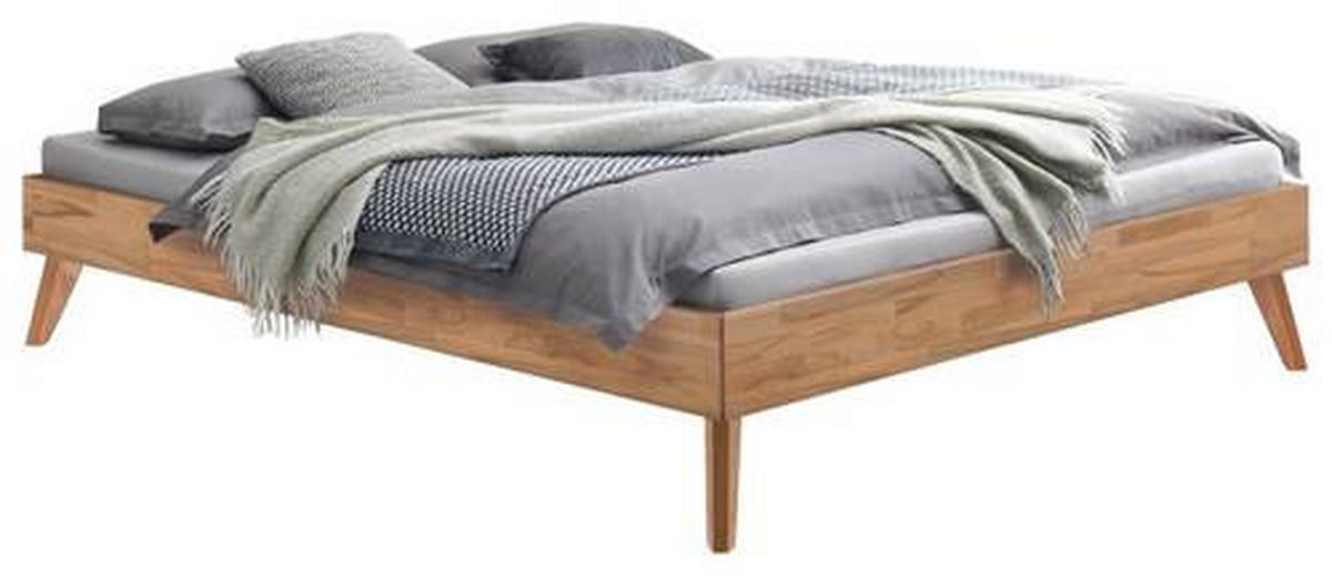 BETT 200/200 cm  in Buchefarben   - Buchefarben, Konventionell, Holz (200/200cm) - Hasena