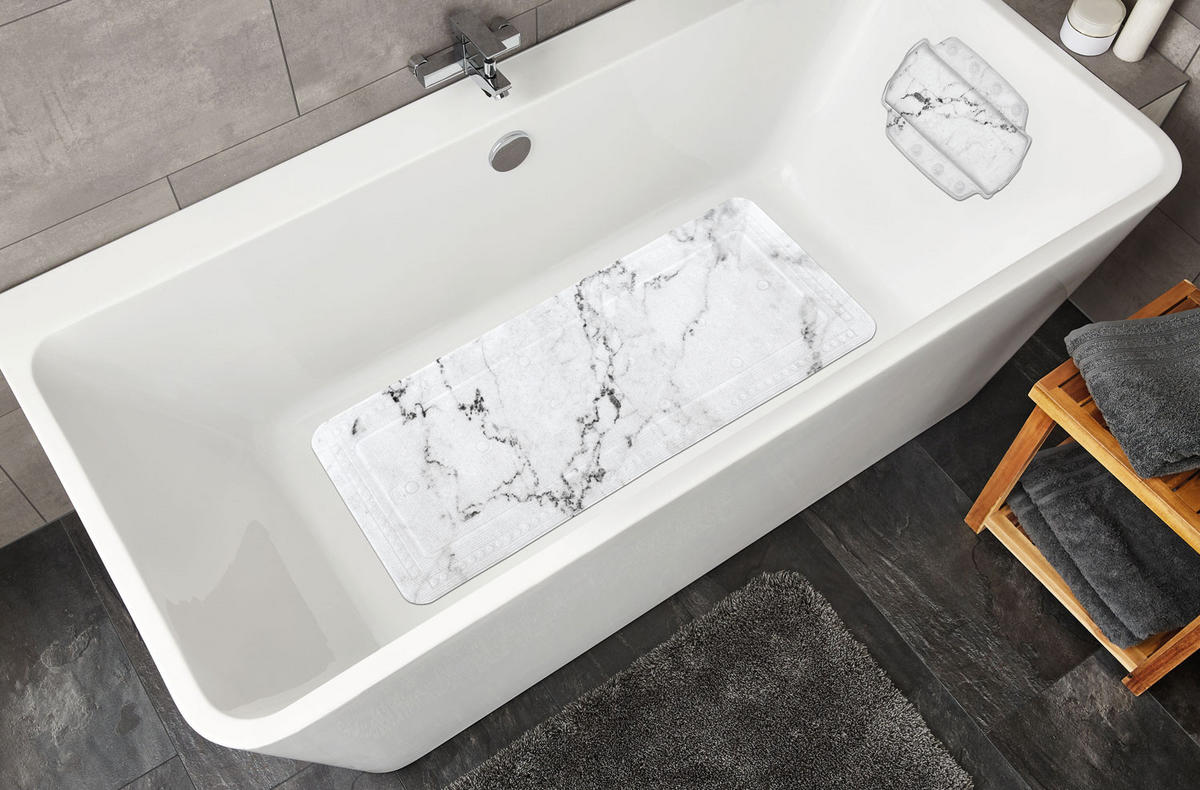 ULOŽAK ZA KADU  bijela  MARBLE  - bijela, Konvencionalno, plastika (36/92cm) - Kleine Wolke