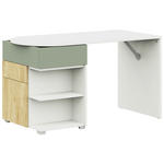 JUGENDSCHREIBTISCH 140/60/72,5 cm  - Salbeigrün/Weiß, KONVENTIONELL, Holzwerkstoff (140/60/72,5cm) - Cantus