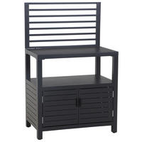 OUTDOORKÜCHE - Anthrazit, MODERN, Metall (90/141/56cm) - Siena Garden