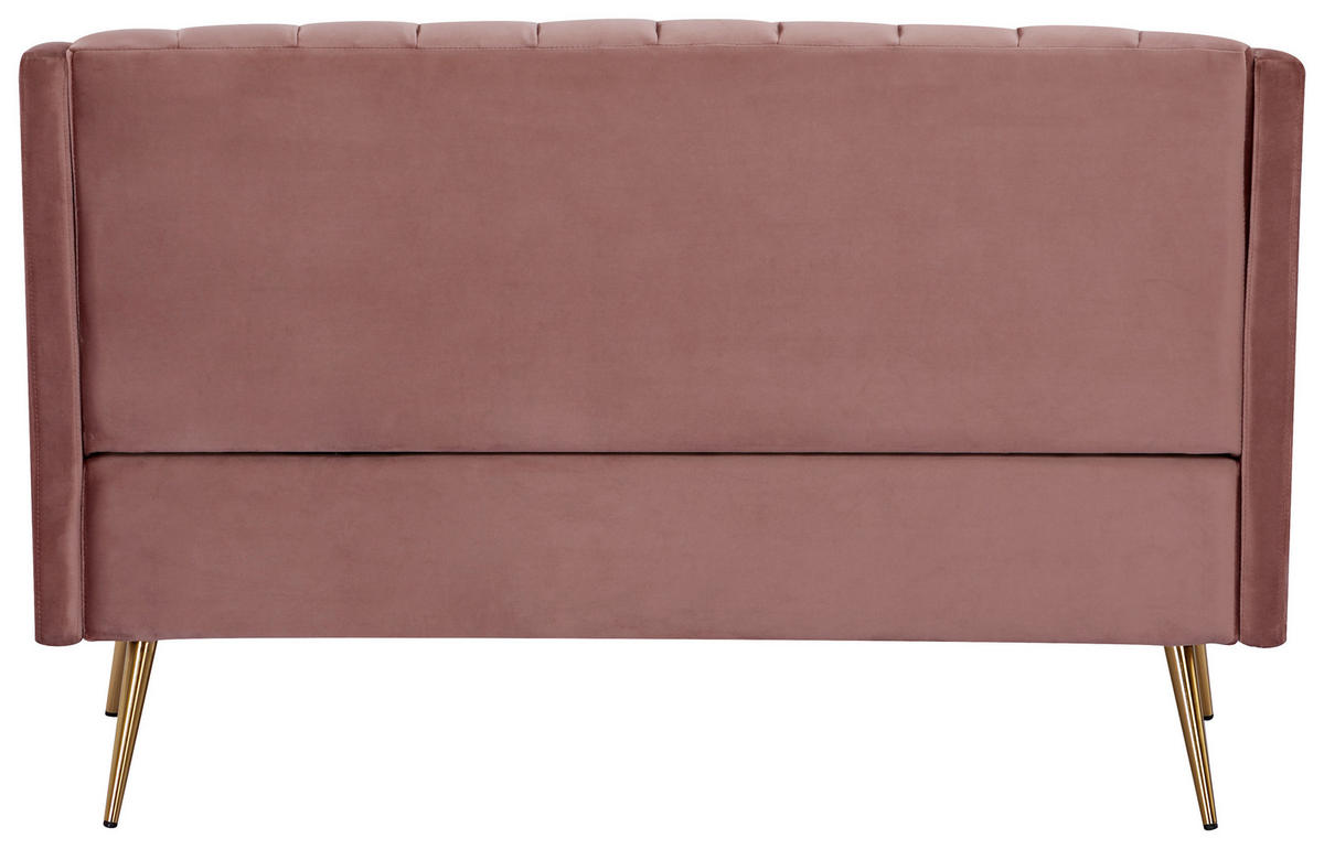 KÜCHENSOFA  - Goldfarben/Altrosa, Design, Textil/Metall (130/85/80cm) - Livetastic