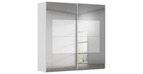 SCHWEBETÜRENSCHRANK 226/223/68 cm 2-türig Seidengrau  - Seidengrau, Design, Glas/Holzwerkstoff (226/223/68cm) - Xora