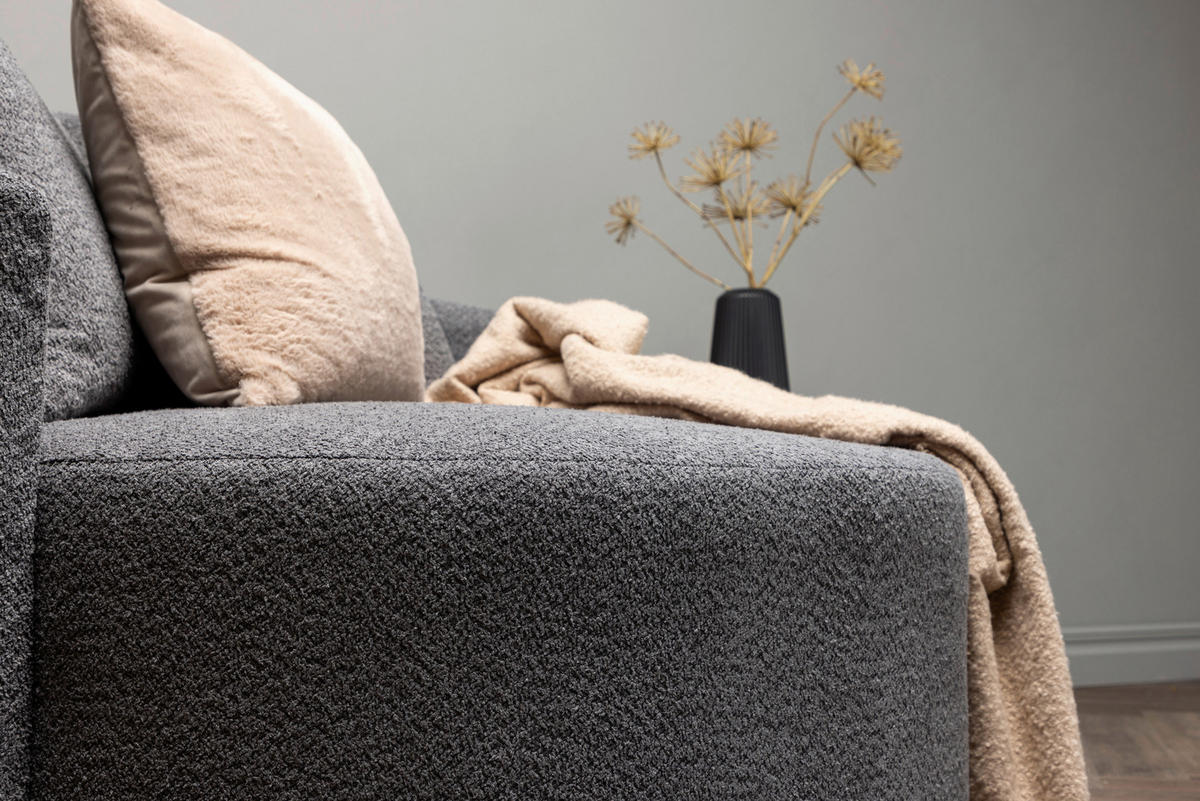 XXL-FÅTÖLJ i textil grå  - grå, Design, textil (120/72/118cm) - Livetastic