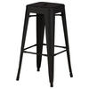 BARHOCKER-SET Schwarz Stahl abwischbar  - Schwarz, Design, Metall (43/76/43cm) - Livetastic