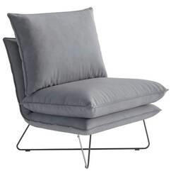 Livetastic KŘESLO, textil, světle šedá