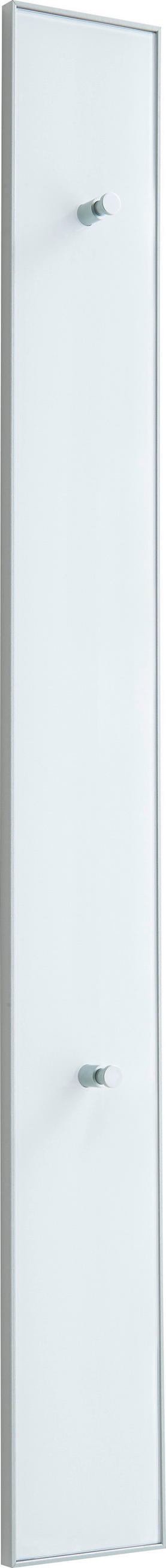 GARDEROBENLEISTE Weiß  - Weiß, Design, Glas (16/140/7cm)