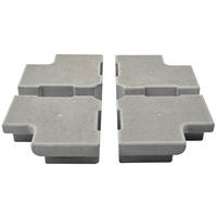 BESCHWERUNGSPLATTE - Grau, KONVENTIONELL, Stein (80/14/80cm) - Glatz