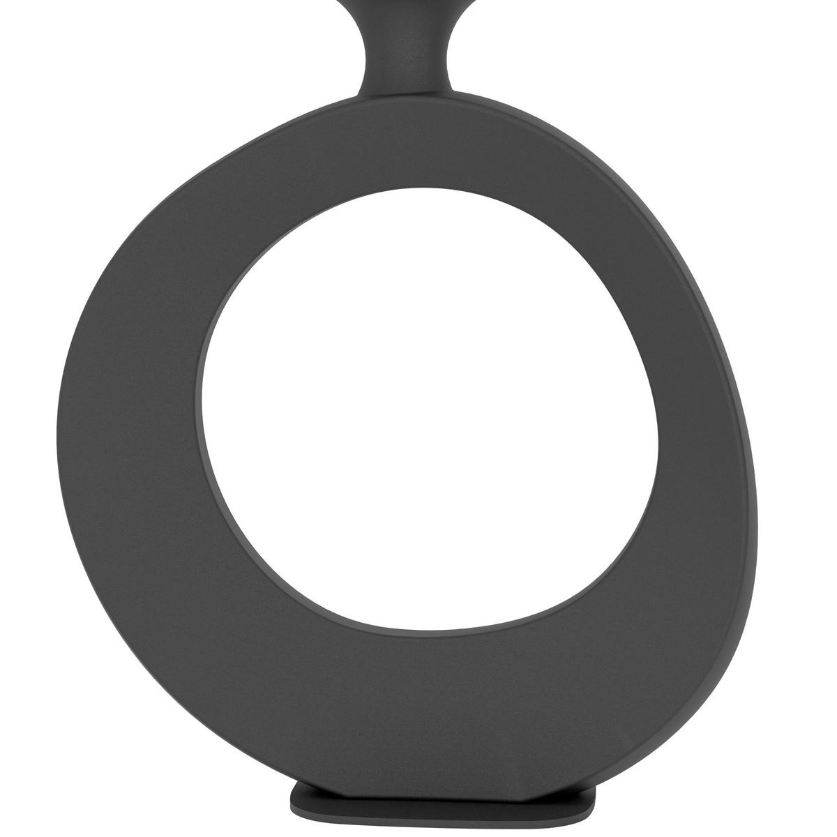 TISCHLEUCHTE - Creme/Schwarz, Basics, Textil/Metall (30/52,5cm) - Eglo