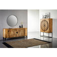 HIGHBOARD in 100/150/40 cm - Schwarz/Naturfarben, Design, Holz/Metall (100/150/40cm) - Landscape