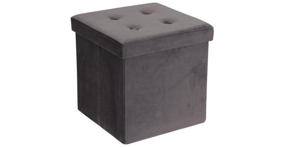 SITZBOX  - Grau, MODERN, Textil (38/38/38cm) - Carryhome