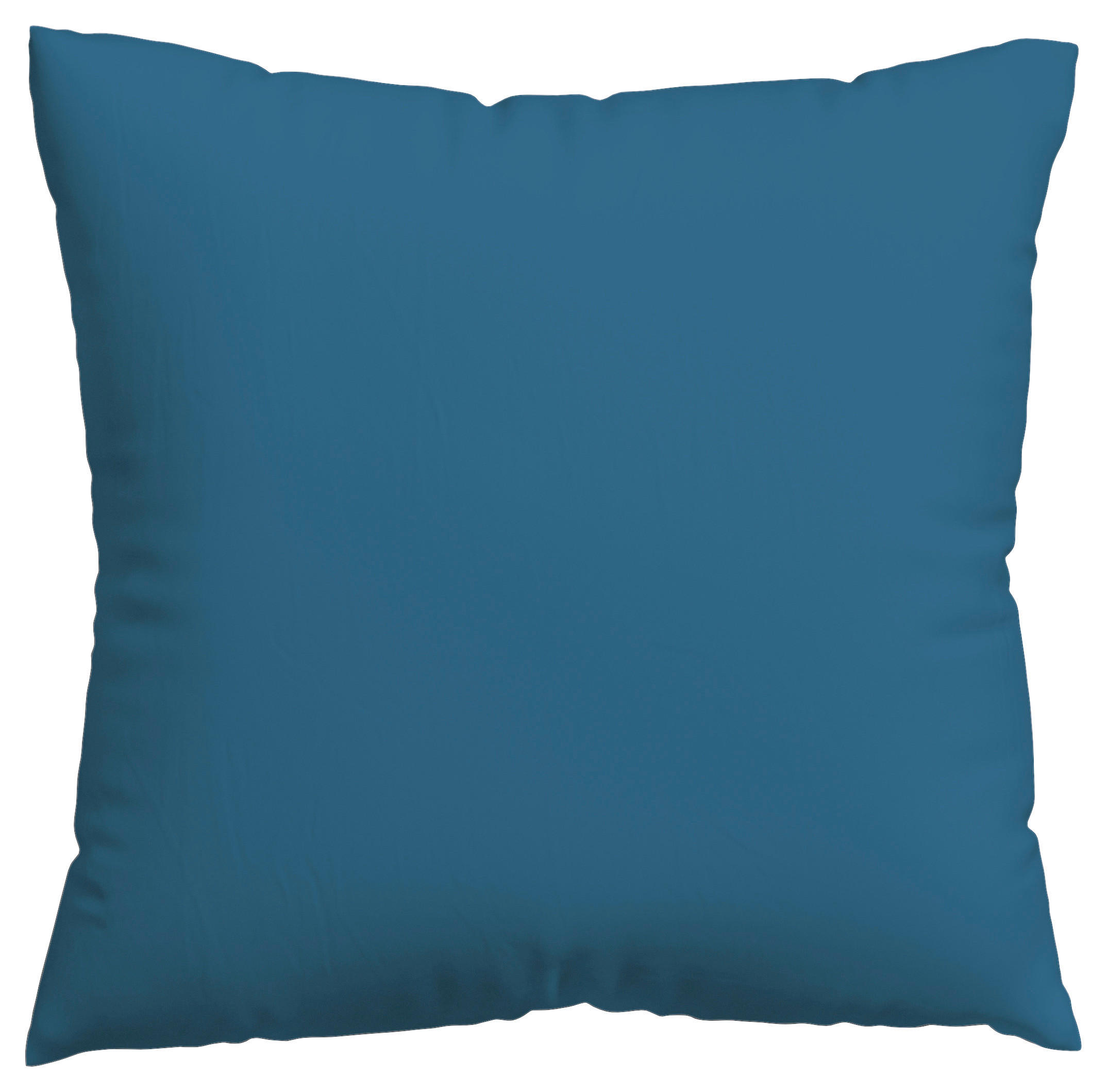 Schlafgut Kopfkissenbezug Woven Satin Blau 80x80 cm