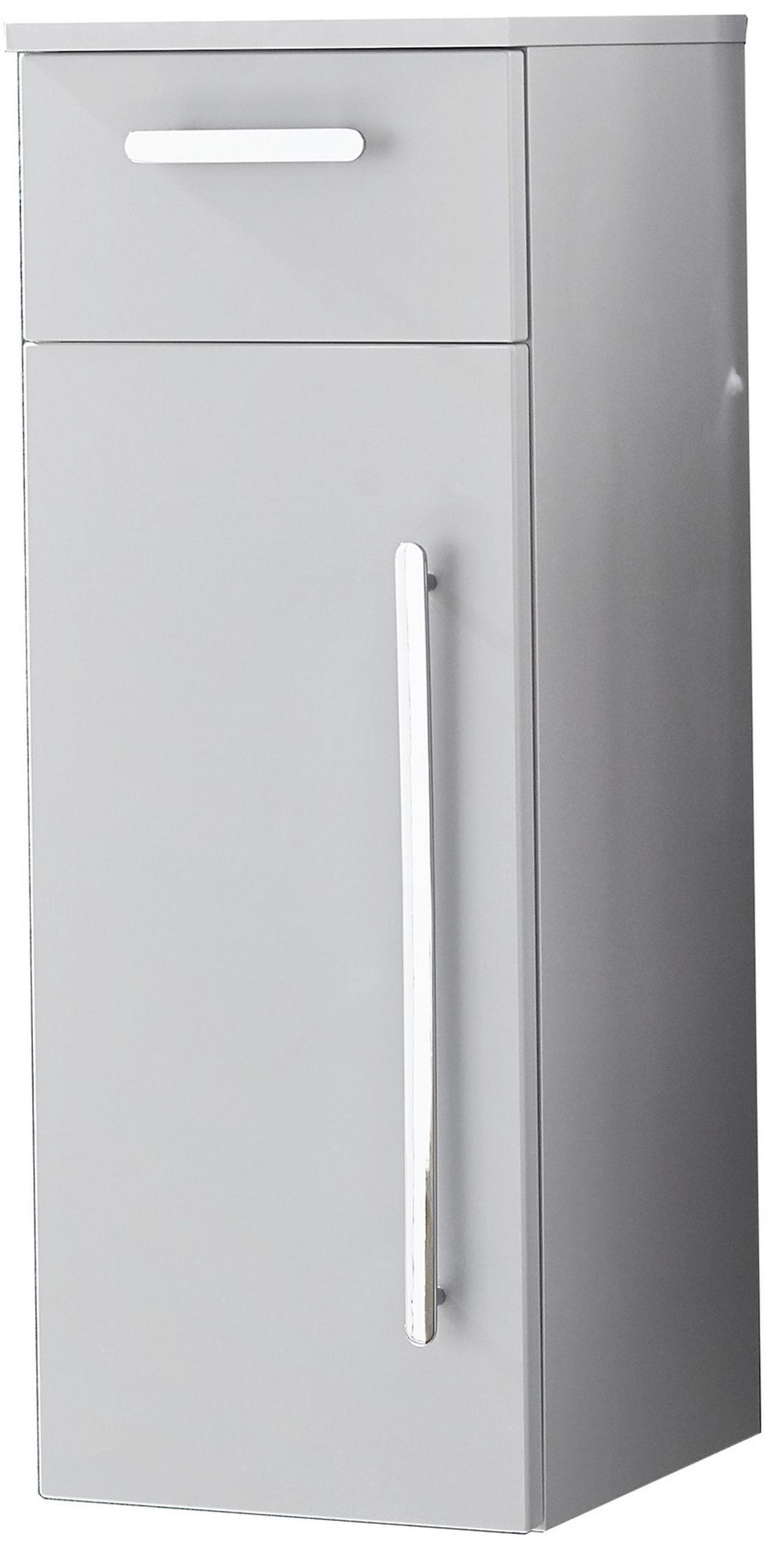 MIDISCHRANK 30/81,6/30 cm  - Chromfarben/Grau, KONVENTIONELL, Holzwerkstoff/Metall (30/81,6/30cm) - Novel