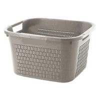 WÄSCHEKORB - Cappuccino, Basics, Kunststoff (43,5/33,5/22,2cm) - Rotho