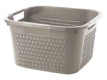 Rotho Wäschekorb Country Cappuccino 33.5x22.2x43.5 cm