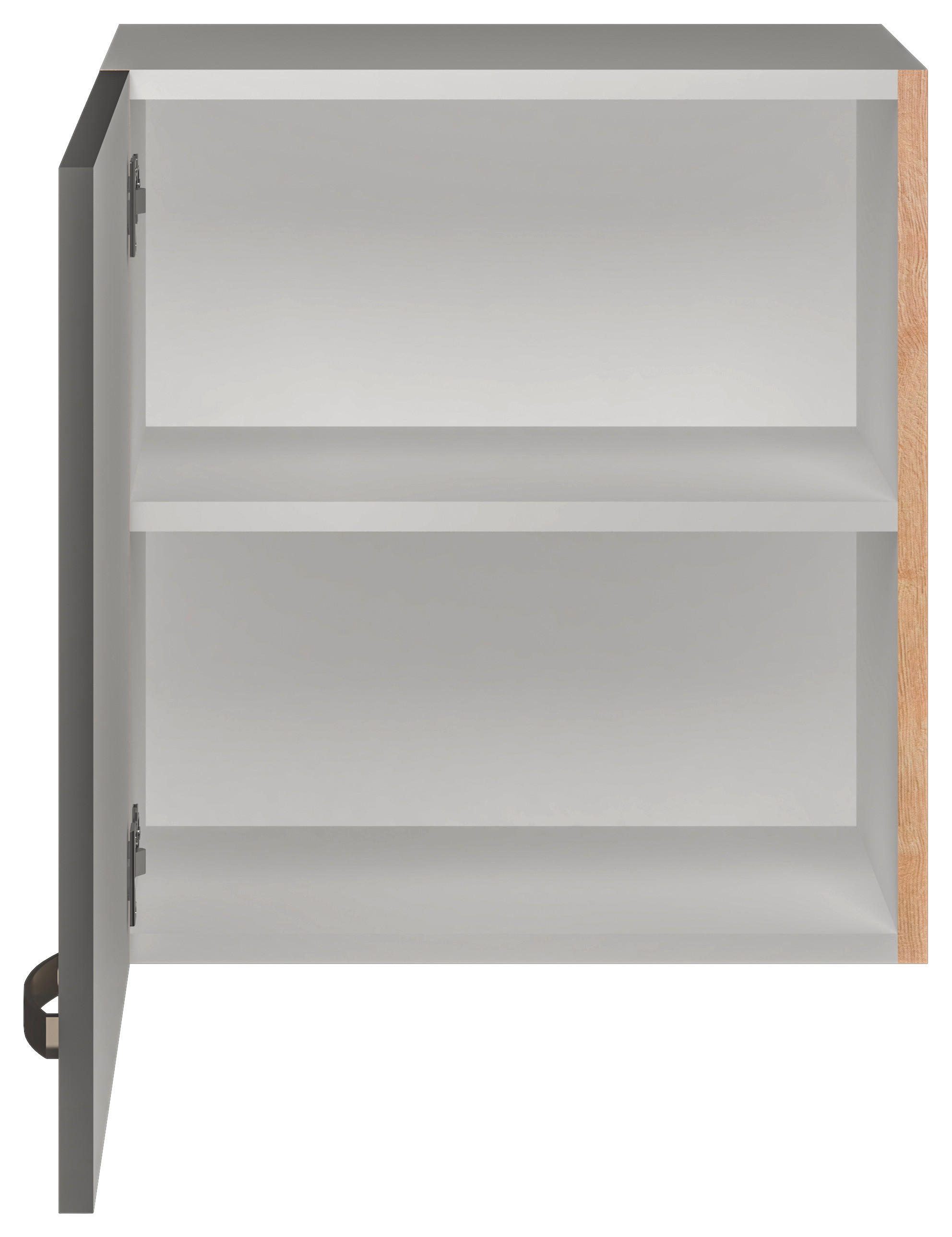 KÜCHENOBERSCHRANK 50/54/32 cm in Eiche San Remo, Dunkelgrau - Edelstahlfarben/Dunkelgrau, MODERN, Holzwerkstoff/Metall (50/54/32cm) - FlexWell