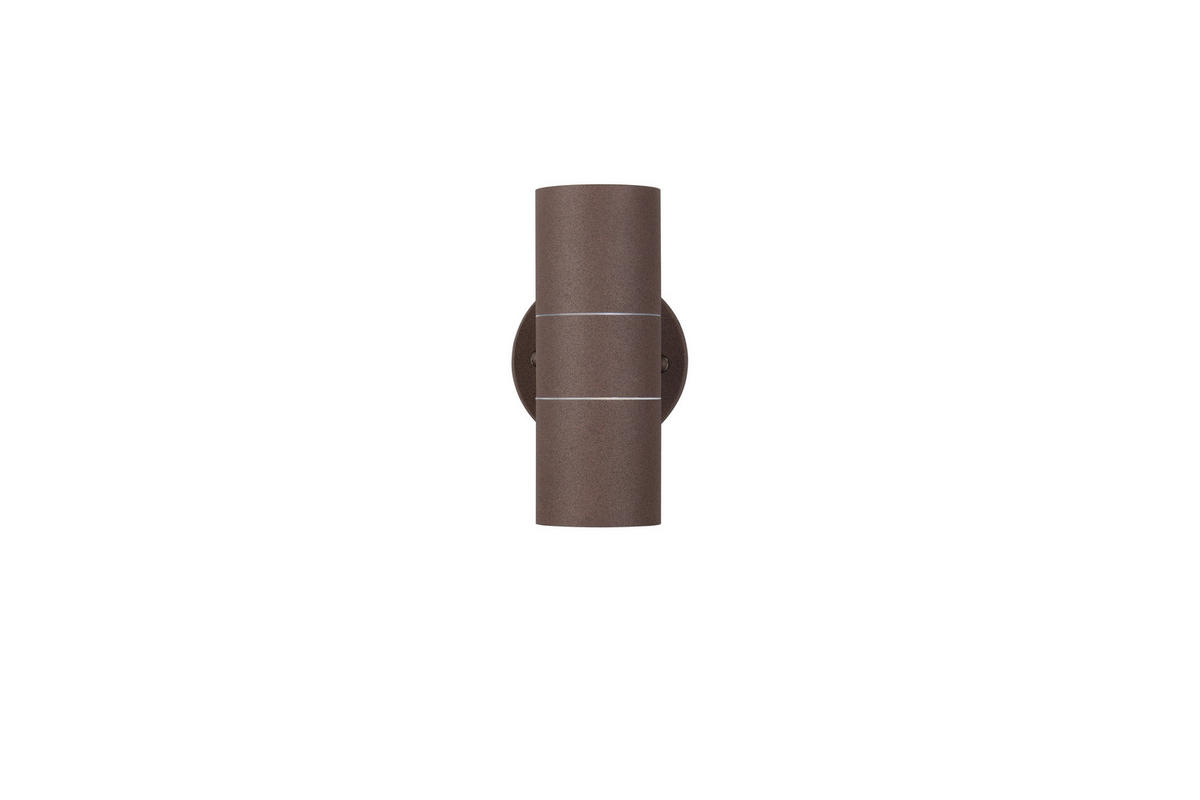AUSSENWANDLEUCHTE Turia 16,5/9,5/11,5 cm  - Klar/Rostfarben, KONVENTIONELL, Glas/Metall (16,5/9,5/11,5cm) - Trio Leuchten