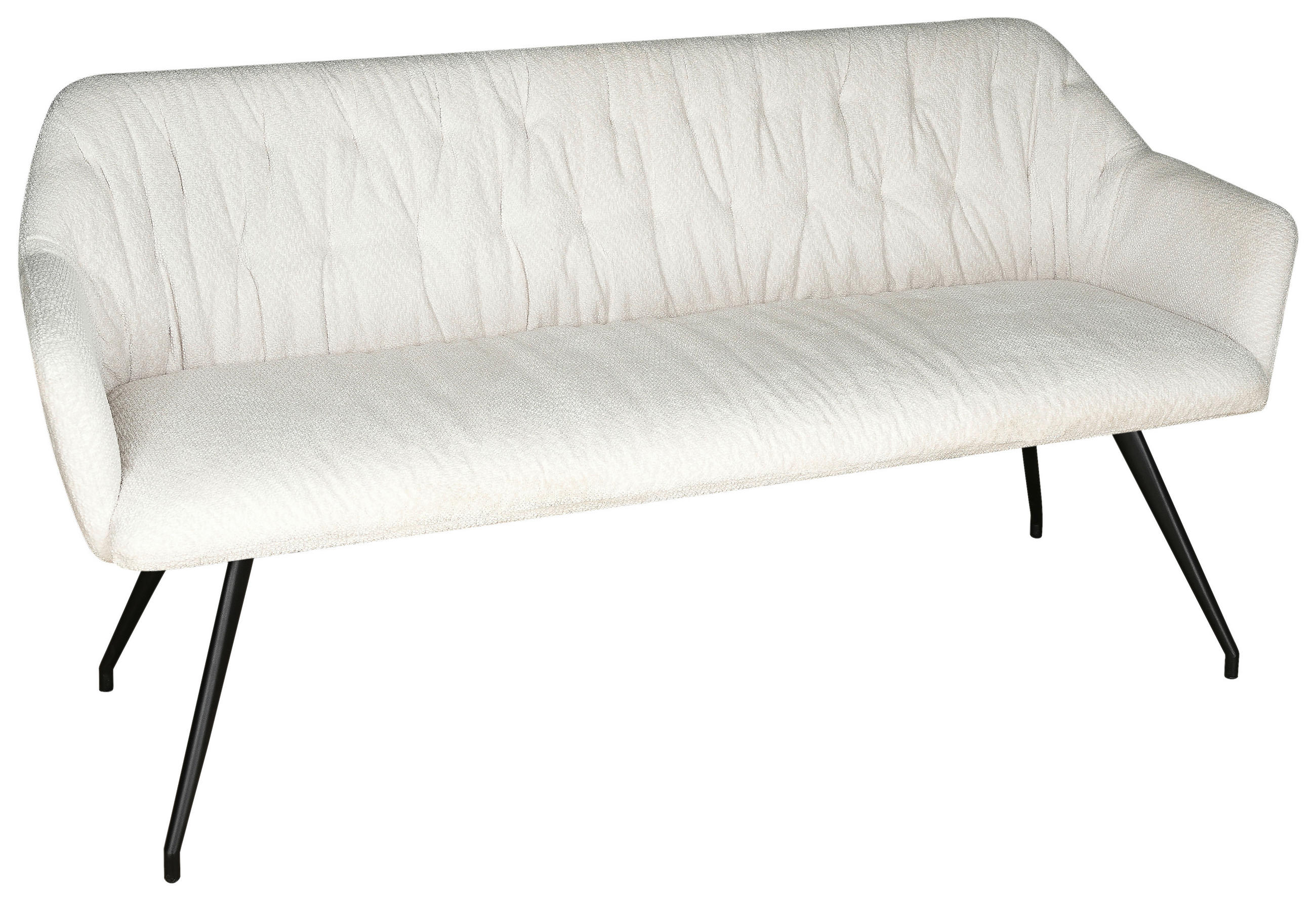 KLOP, kovina, tekstil krem barve, črna  - črna/krem barve, Design, kovina/tekstil (159/82/62cm) - Stylife