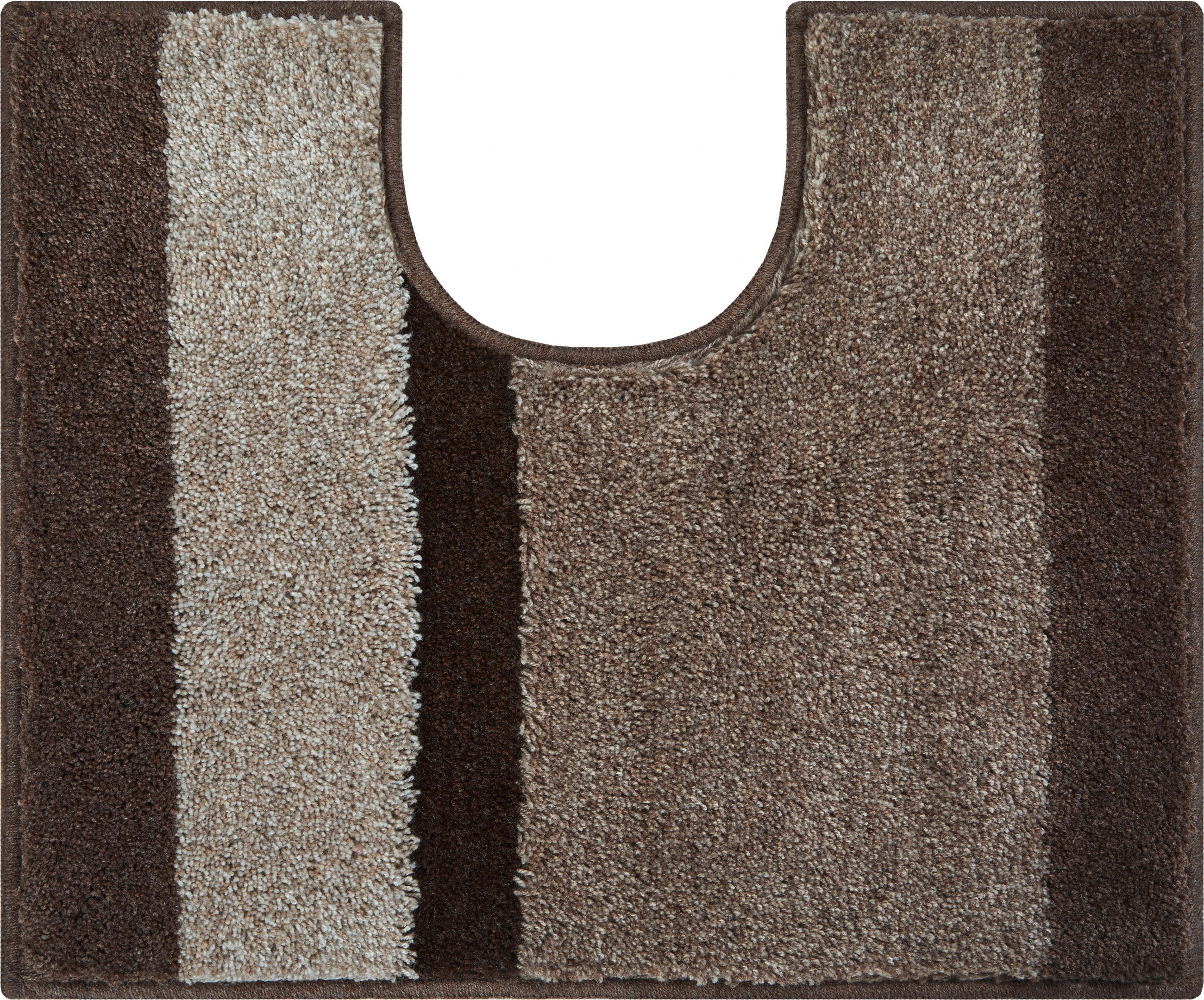 WC PŘEDLOŽKA, 49/60 cm - šedohnědá, Basics, textil/plast (49/60cm) - Grund