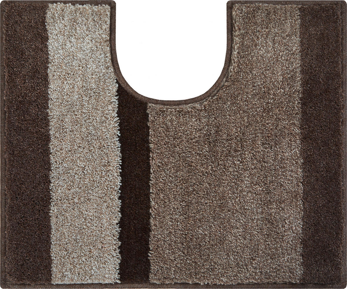 WC-VORLEGER Taupe 49/60 cm  - Taupe, Basics, Kunststoff/Textil (49/60cm) - Grund