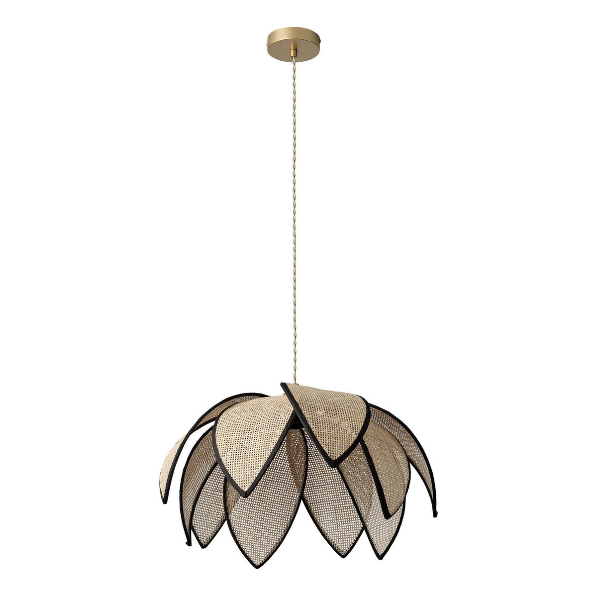 HÄNGELEUCHTE 48/134 cm  - Beige, Basics, Holz/Metall (48/134cm) - Osram