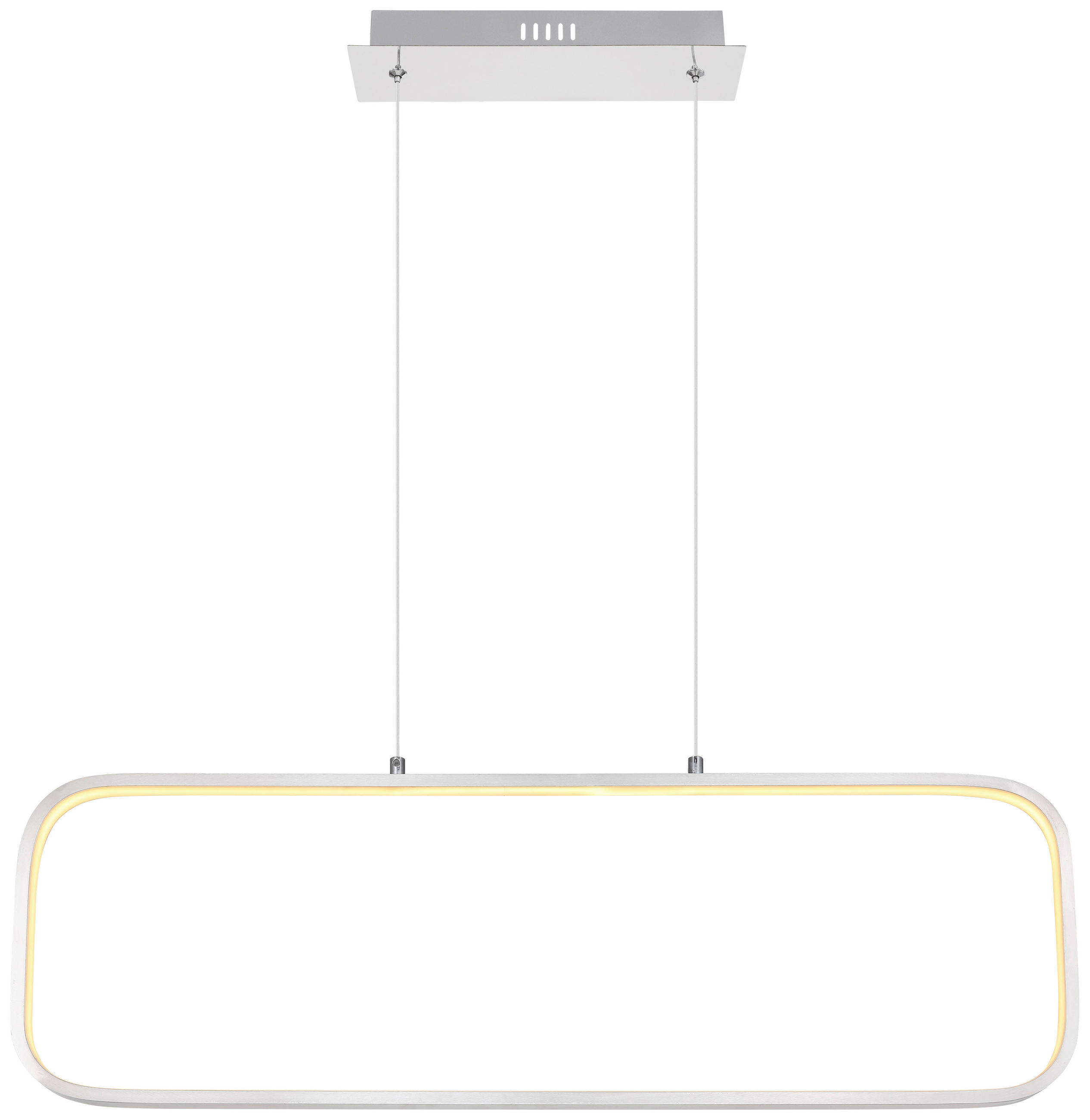 Globo Hängeleuchte Opal, Nickel 10x120x80 cm