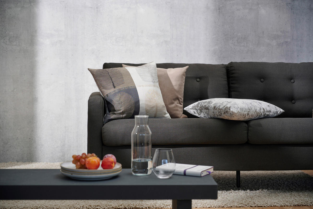 KISSENHÜLLE 46/46 cm  - Taupe/Naturfarben, Design, Textil (46/46cm) - Apelt