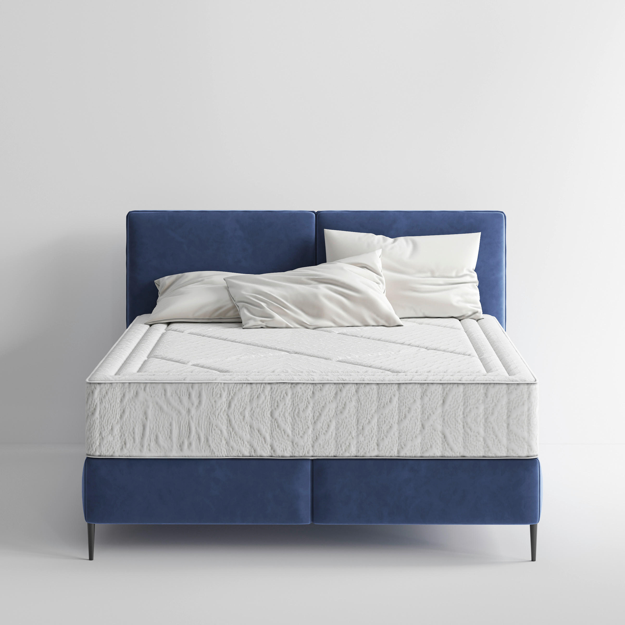 KALTSCHAUMMATRATZE Majestic H3, 200/200 cm, Höhe ca.: 28 cm, H3 = fest, 7-Zonen - Grauweiß, Basics, Textil (200/200cm) - Livetastic