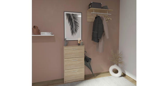 WANDGARDEROBE in Eichefarben - Eichefarben, MODERN, Holzwerkstoff (72/35/30cm) - Carryhome