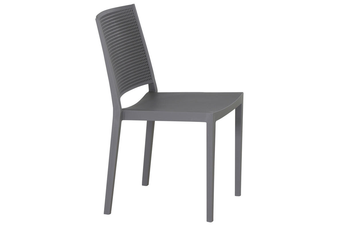 STAPELSTUHL Grau  - Grau, Basics, Kunststoff (46/80/56cm) - Siena Garden