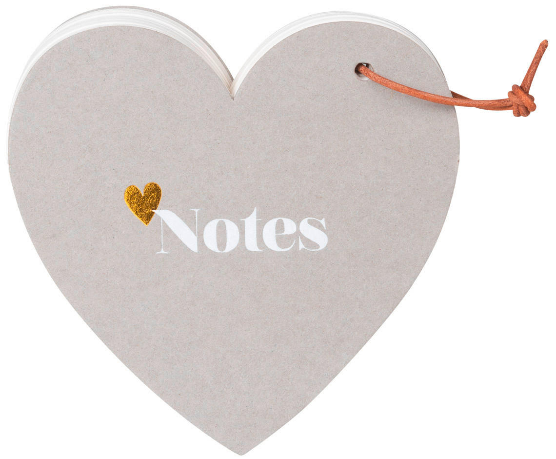 NOTIZBLOCK - Weiss/Goldfarben, Basics, Karton (13/12/2cm) - Räder