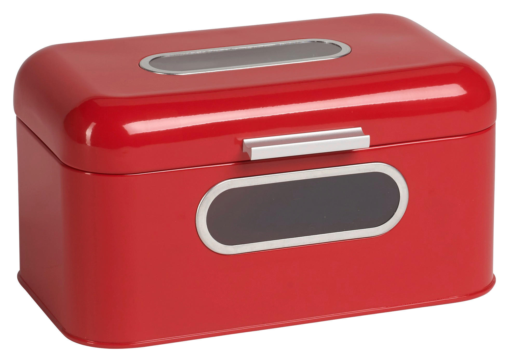 BROTKASTEN - Rot, Design, Metall (30/20/16,5cm) - Echtwerk