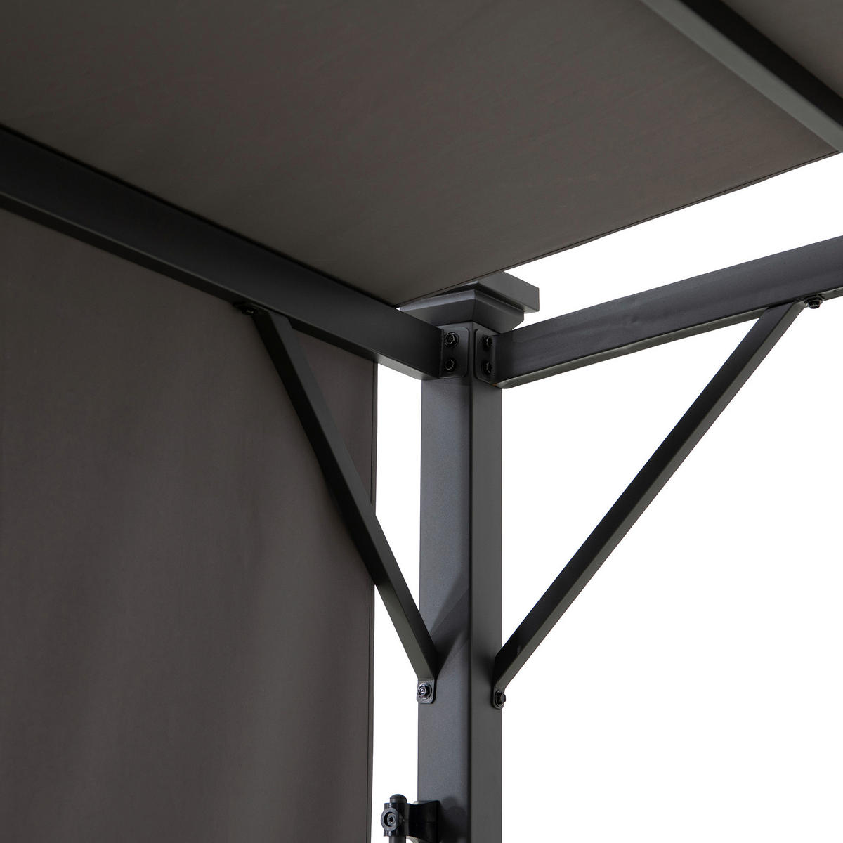 PERGOLA 300/227/270 cm   - Anthrazit/Grau, Basics, Textil/Metall (300/227/270cm) - Modante