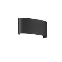 AUßENWANDLEUCHTE Berlin 8/17 cm   - Schwarz, KONVENTIONELL, Glas/Metall (8/17cm) - Fischer & Honsel