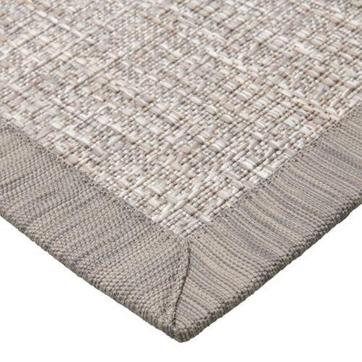 FLACHWEBETEPPICH  Wohnzimmer 80/200 cm Cusco Schlammfarben, Hellgrau rechteckig  - Schlammfarben/Hellgrau, KONVENTIONELL, Naturmaterialien/Textil (80/200cm) - Linea Natura