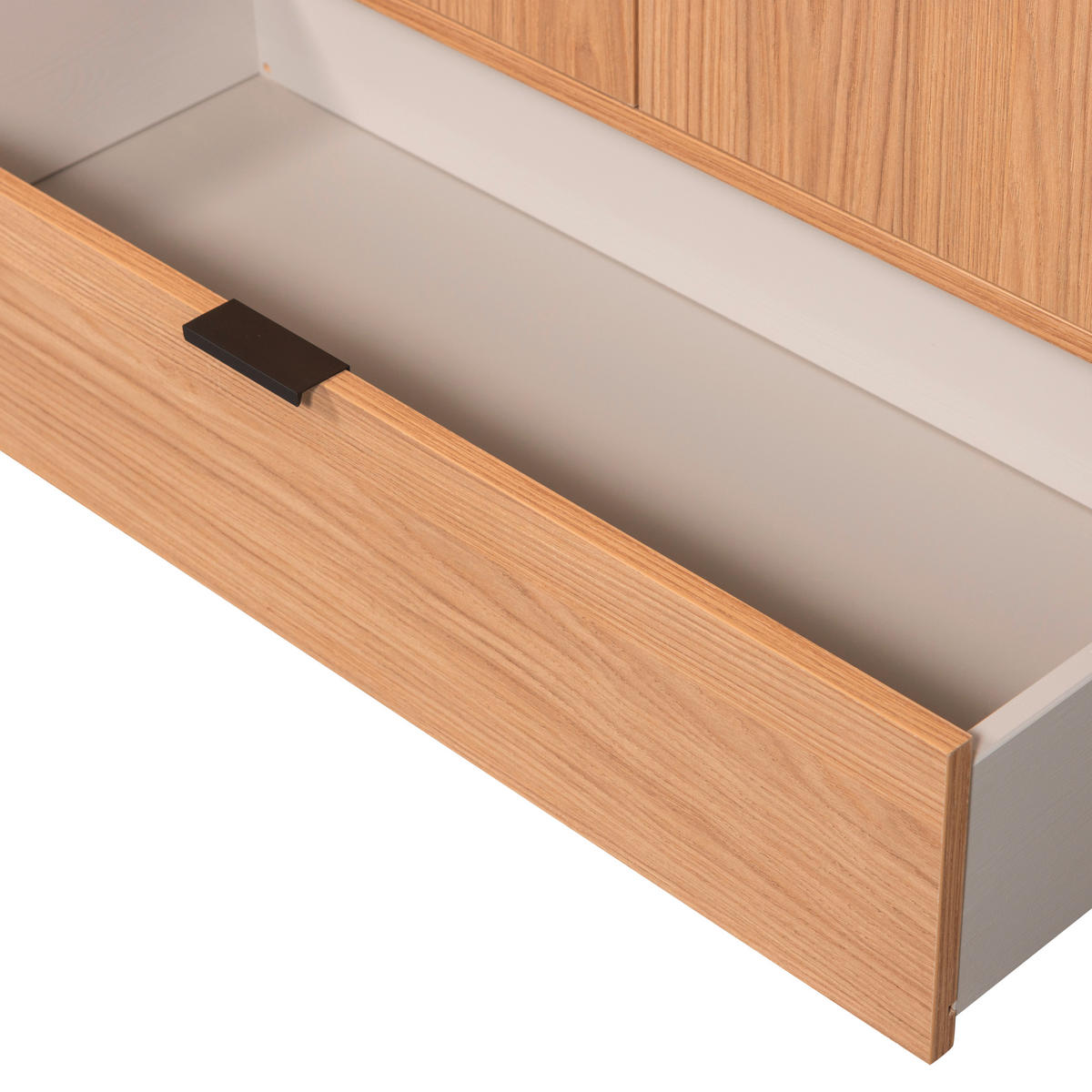 MEHRZWECKSCHRANK 85/149/36 cm  in Eichefarben  - Eichefarben/Schwarz, Design, Holz/Metall (85/149/36cm) - Livetastic