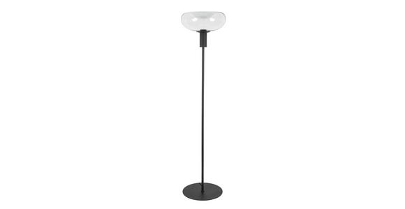 STEHLEUCHTE 37/155 cm - Schwarz, Design, Glas/Metall (37/155cm) - Dieter Knoll