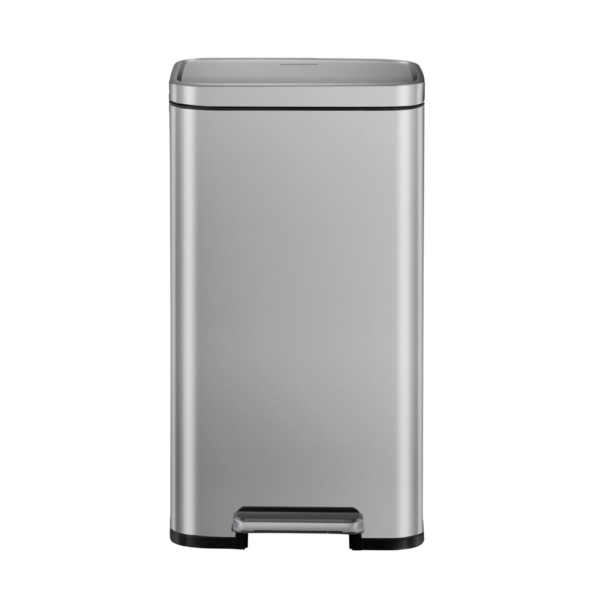 ODPADKOVÝ KOŠ  30 l - antracitová/barvy nerez oceli, Basics, kov/plast (30,2/33,3/61,7cm) - Fackelmann