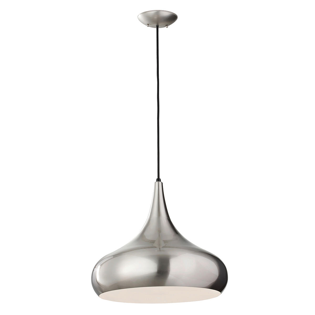 HÄNGELEUCHTE 45.6/45.7 cm    - Edelstahlfarben, Design, Metall (45.6/45.7cm) - Elstead Lighting