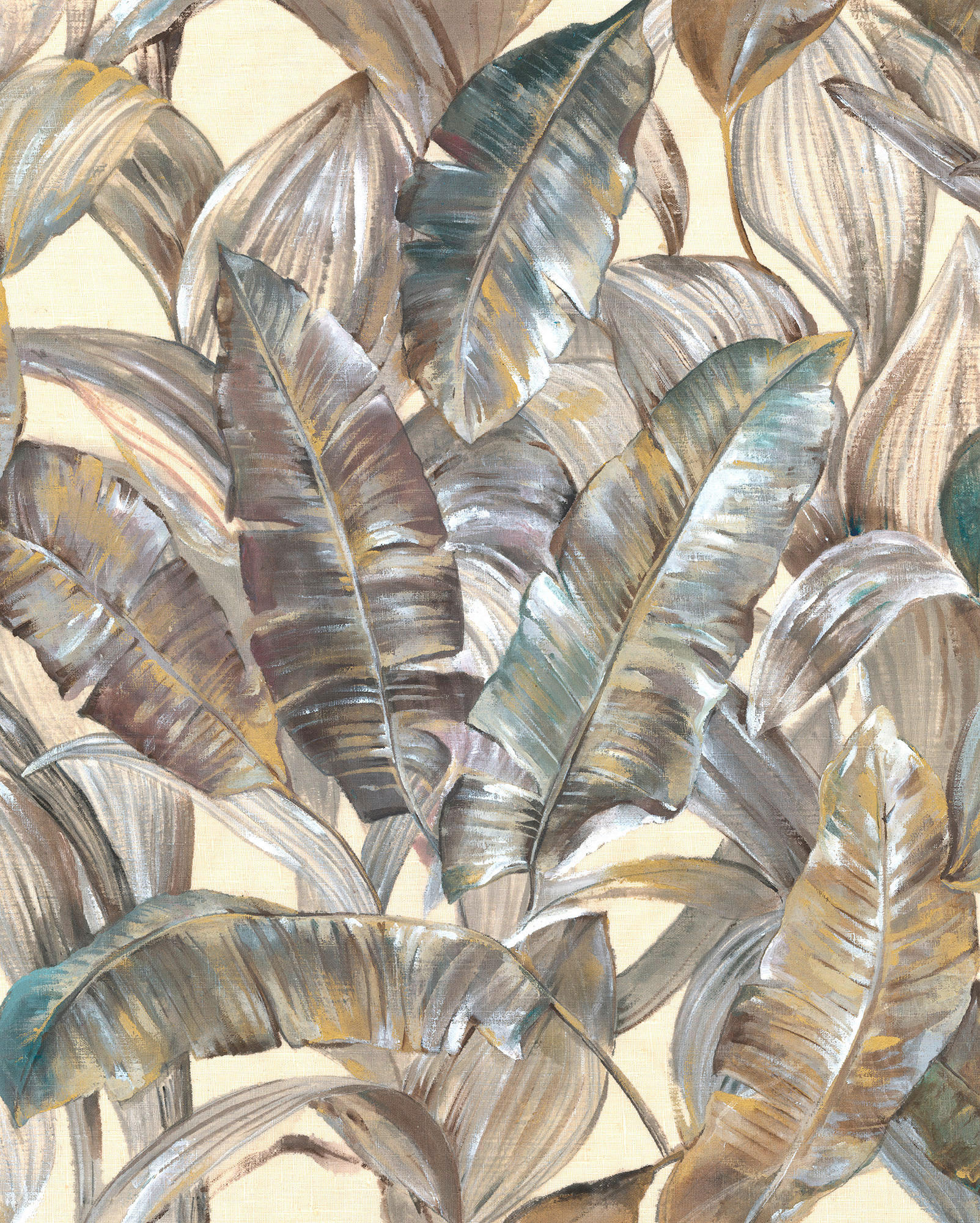 Xora Vliestapete Braun, Grün, Weiß 200x250 cm