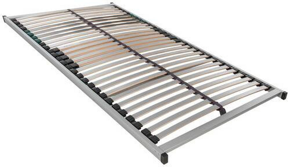 LATTENROST 100/200 cm Birke, Buche  - Anthrazit/Silberfarben, Basics, Holz (100/200cm) - Livetastic