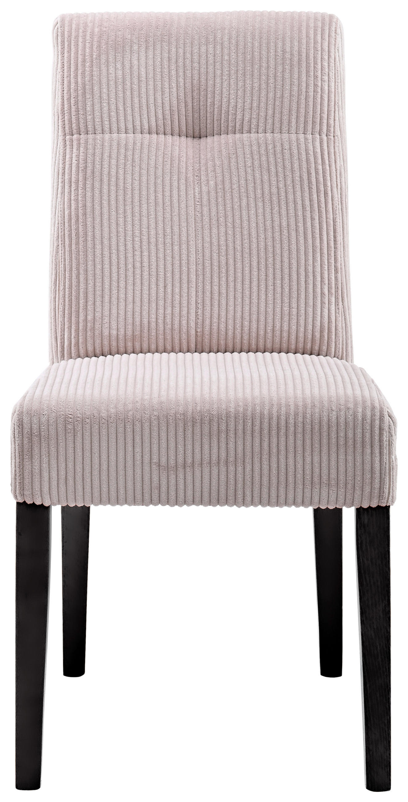 STUHL Cord Schwarz, Altrosa Buche massiv  - Schwarz/Altrosa, KONVENTIONELL, Holz/Textil (47,5/91,5/63cm) - home24