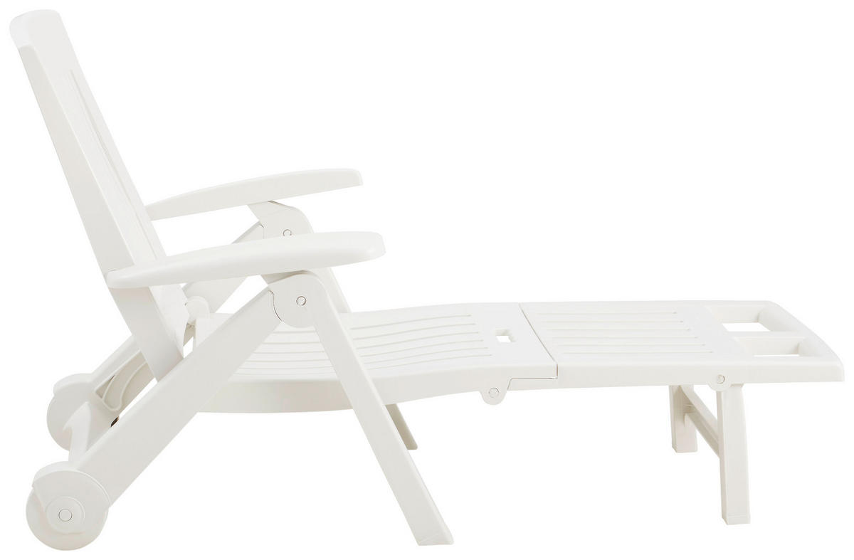 ZAHRADNÍ LEHÁTKO plast - bílá, Basics, plast (195/72/101cm) - Ambia Garden