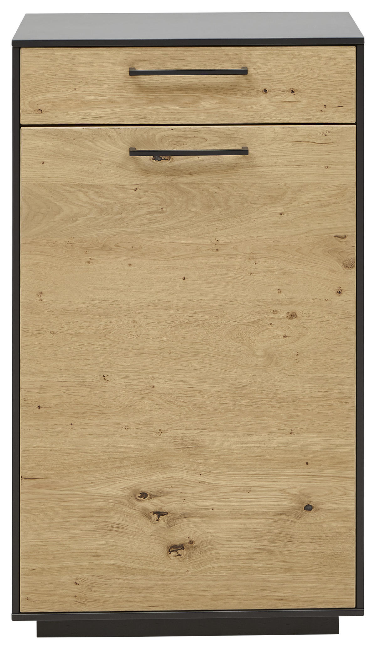 SCHUHSCHRANK Balkeneiche furniert Anthrazit, Eichefarben  - Eichefarben/Anthrazit, Design, Holz/Holzwerkstoff (60/103/37cm) - Dieter Knoll