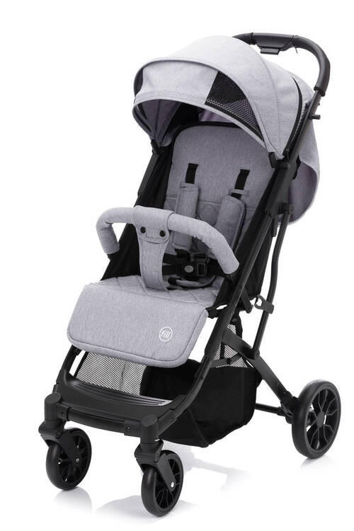 BUGGY Styler Elite  - Hellgrau/Schwarz, Basics, Textil/Metall (105/70/51cm) - Fillikid