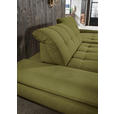 ECKSOFA in Mikrofaser Grün 290/198 cm - Schwarz/Grün, Design, Textil/Metall (290/198cm) - Xora