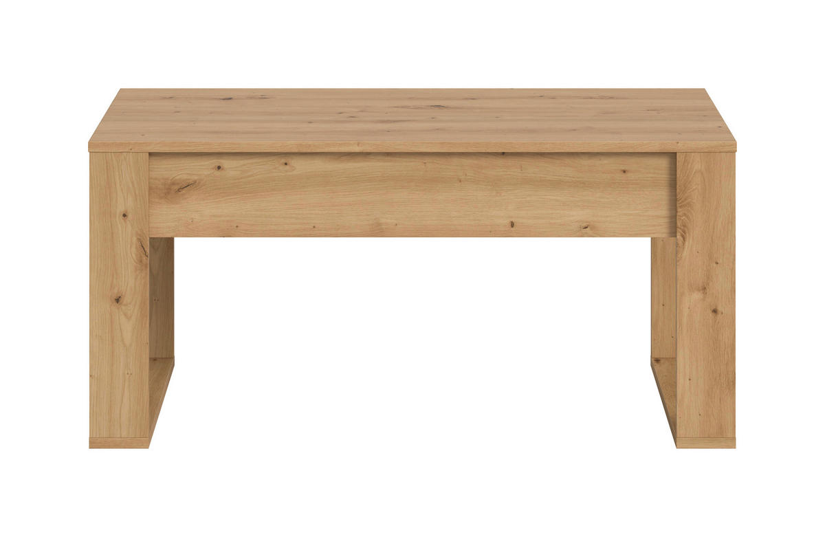 COUCHTISCH Holzwerkstoff  - Eiche Artisan, Design, Holzwerkstoff (110/52/60cm) - Livetastic