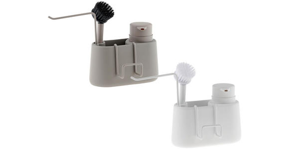 SPÜLORGANIZER - Weiß, Basics, Kunststoff/Metall (28/12,5/20cm) - Homeware