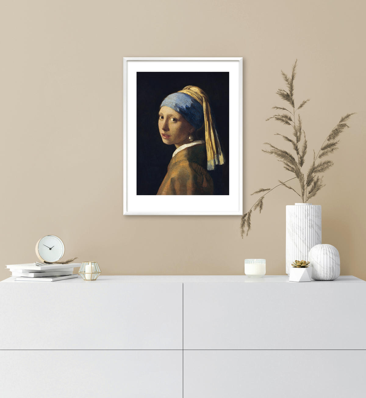 KUNSTDRUCK 30/40 cm  - Hellbraun/Beige, Basics, Papier (30/40cm) - Monee