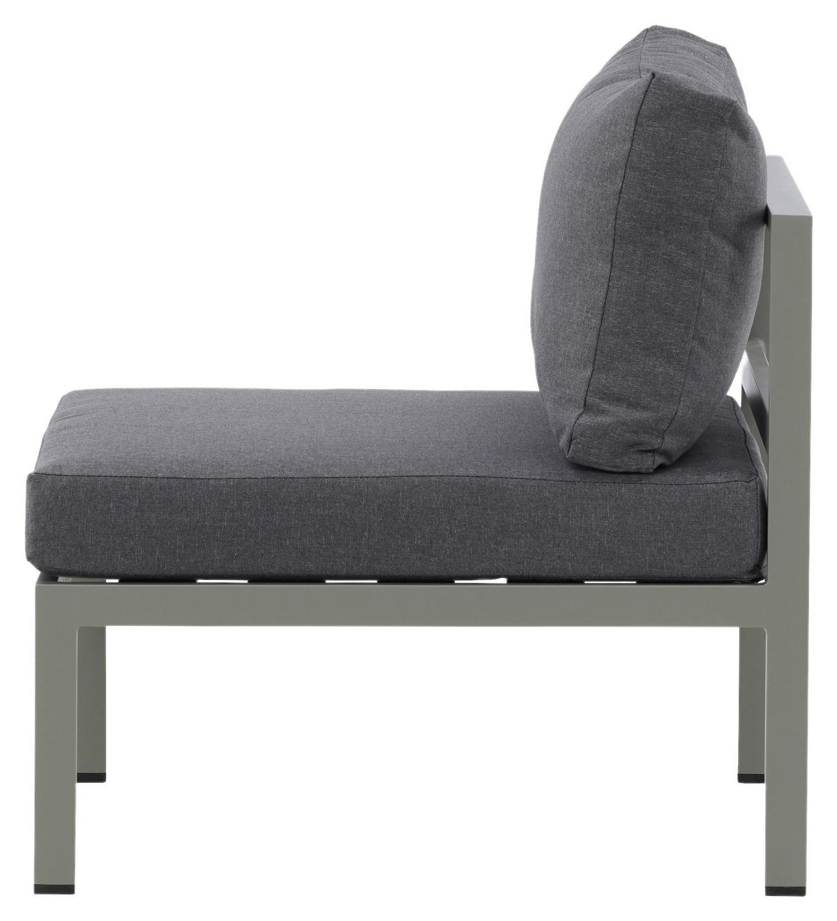 LOUNGESESSEL  - Pastellgrün/Grau, KONVENTIONELL, Metall (70/65/74cm) - Gardenson